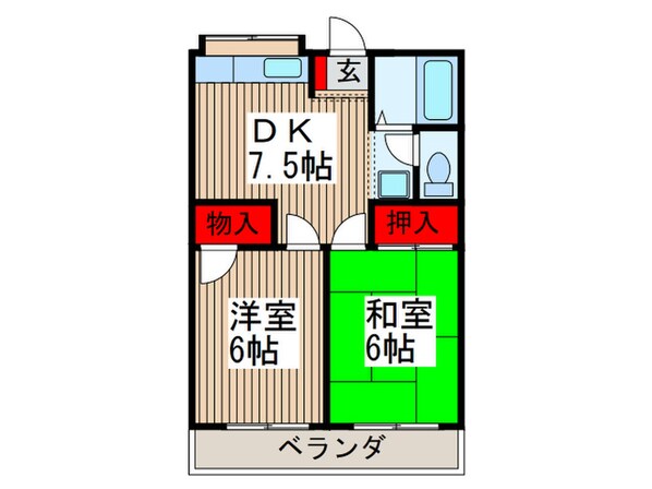 サンテラス篠田の物件間取画像